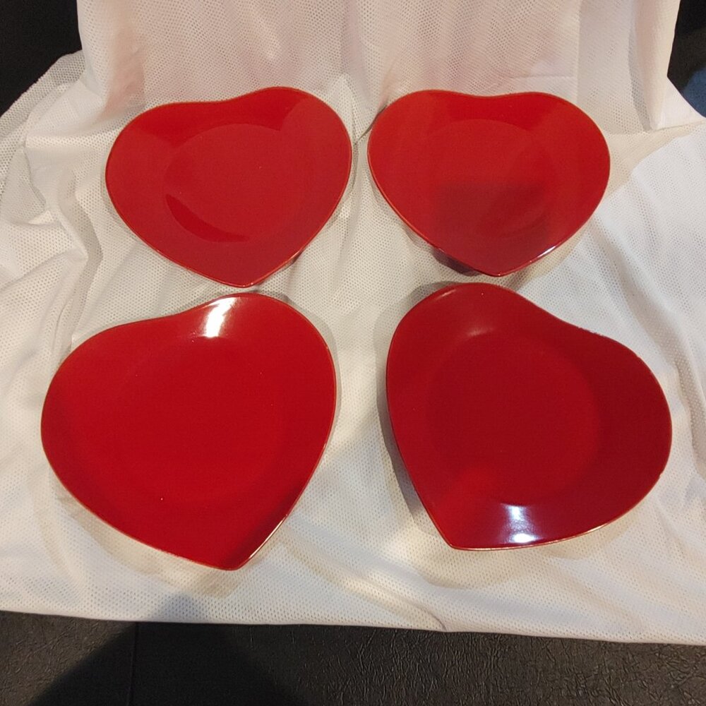 Heart Plate Set of 4